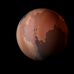 The artist's impression of Kepler-1686 b artist's rendition