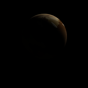 The artist's impression of Kepler-1689 b artist's rendition