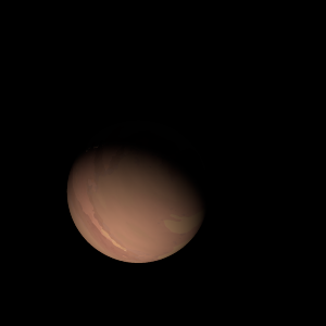 The artist's impression of Kepler-168 c artist's rendition