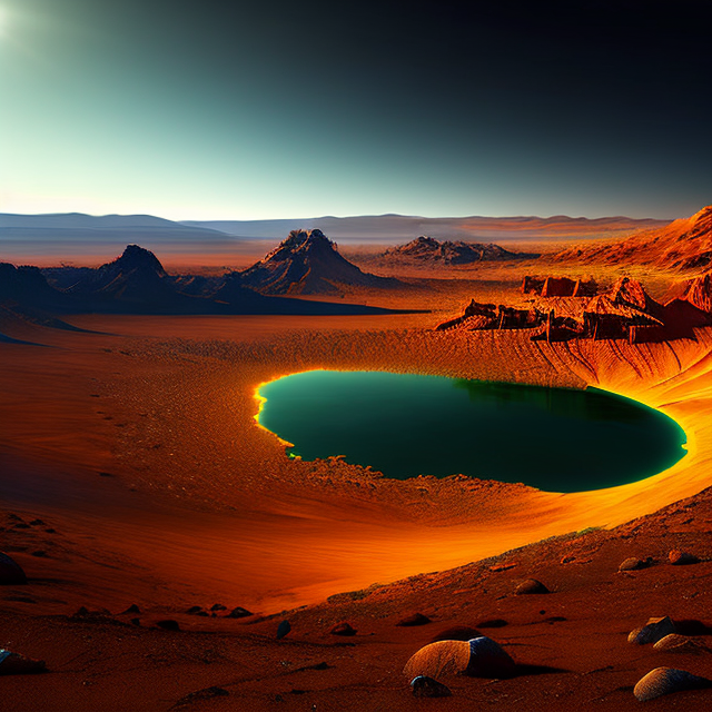 The artist's impression of Kepler-1691 b artist's rendition
