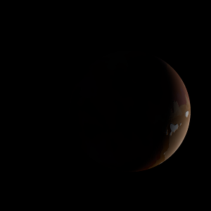 The artist's impression of Kepler-1695 b artist's rendition