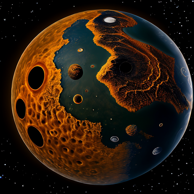The artist's impression of Kepler-1697 b artist's rendition