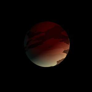 The artist's impression of Kepler-169 d artist's rendition