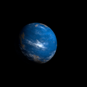 The artist's impression of Kepler-1711 Ab artist's rendition