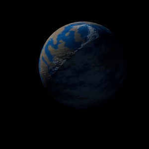 The artist's impression of Kepler-172 e artist's rendition