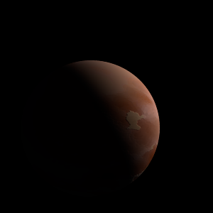 The artist's impression of Kepler-1739 b artist's rendition