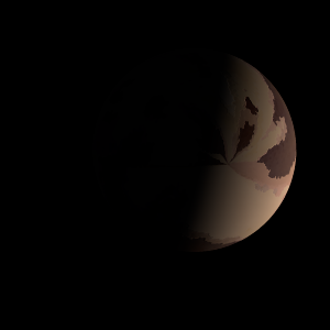 The artist's impression of Kepler-1742 b artist's rendition