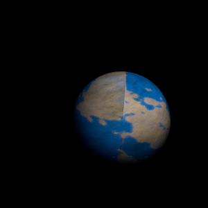 The artist's impression of Kepler-1743 b artist's rendition