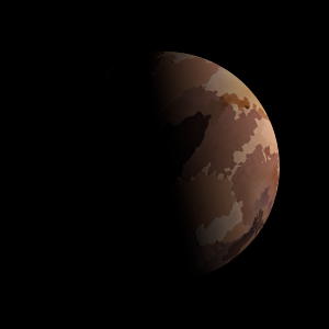 The artist's impression of Kepler-1751 artist's rendition
