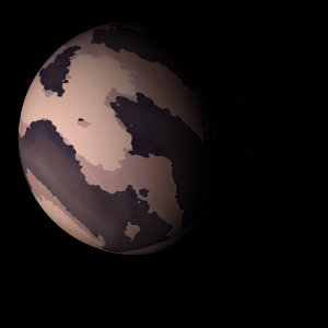 The artist's impression of Kepler-1753 b artist's rendition