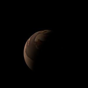 The artist's impression of Kepler-1760 Ab artist's rendition