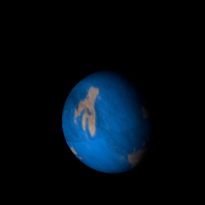 The artist's impression of Kepler-1762 b artist's rendition