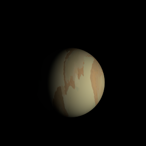 The artist's impression of Kepler-176 c artist's rendition