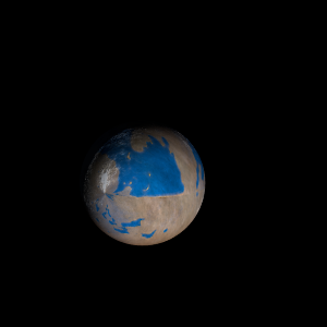 The artist's impression of Kepler-1783 b artist's rendition