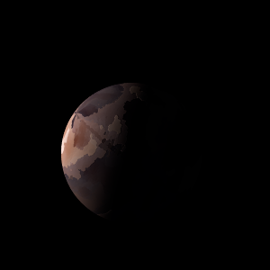 The artist's impression of Kepler-1784 b artist's rendition