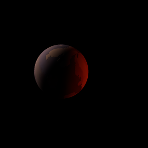 The artist's impression of Kepler-1789 b artist's rendition