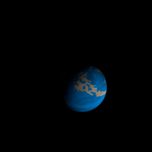The artist's impression of Kepler-1790 b artist's rendition