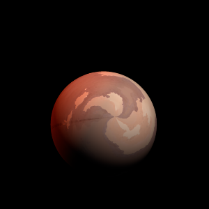 The artist's impression of Kepler-1801 c artist's rendition