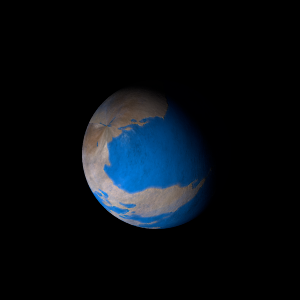 The artist's impression of Kepler-181 Ab artist's rendition