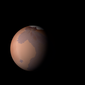 The artist's impression of Kepler-1821 b artist's rendition