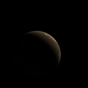 The artist's impression of Kepler-1829 b artist's rendition