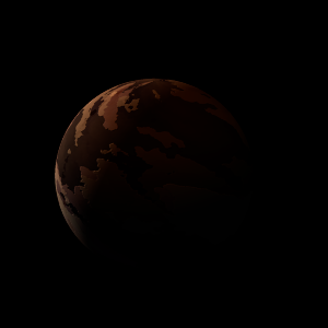 The artist's impression of Kepler-1830 b artist's rendition