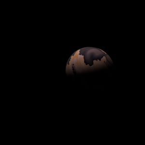 The artist's impression of Kepler-1839 b artist's rendition