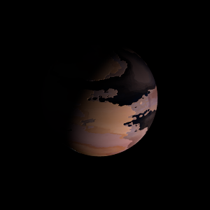 The artist's impression of Kepler-1842 b artist's rendition