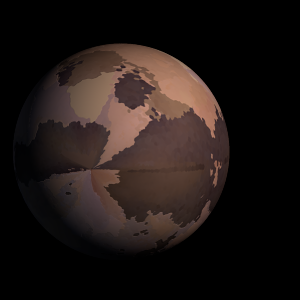 The artist's impression of Kepler-1846 b artist's rendition