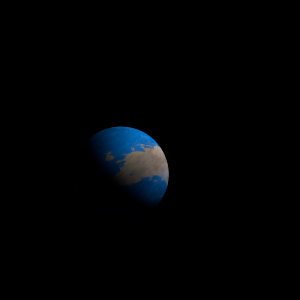 The artist's impression of Kepler-1850 b artist's rendition