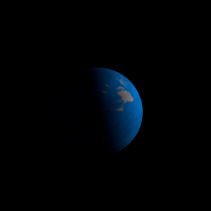 The artist's impression of Kepler-1851 b artist's rendition