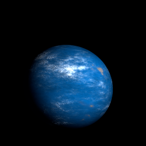 The artist's impression of Kepler-1853 Ab artist's rendition