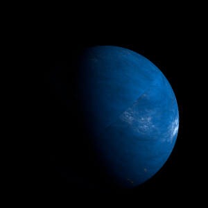 The artist's impression of Kepler-1857 b artist's rendition