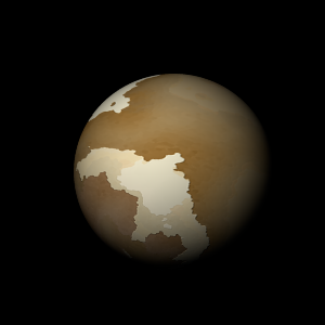 The artist's impression of Kepler-1858 b artist's rendition