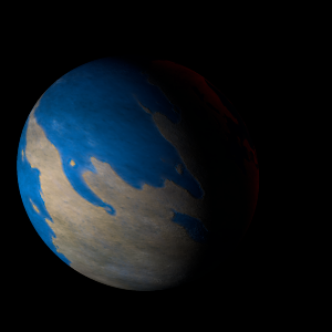 The artist's impression of Kepler-187 c artist's rendition