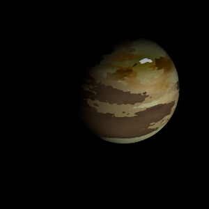 The artist's impression of Kepler-1884 b artist's rendition