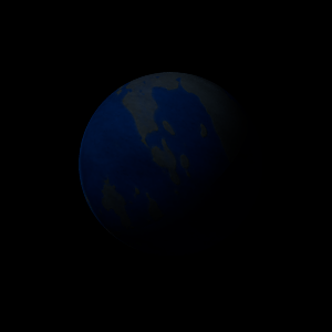 The artist's impression of Kepler-1886 Ab artist's rendition