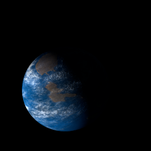 The artist's impression of Kepler-188 c artist's rendition