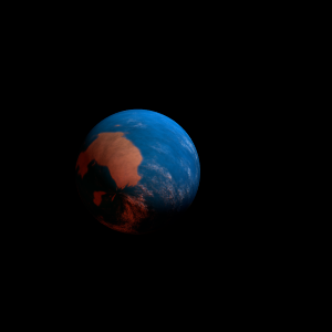 The artist's impression of Kepler-1891 b artist's rendition