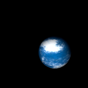 The artist's impression of Kepler-1894 Ab artist's rendition