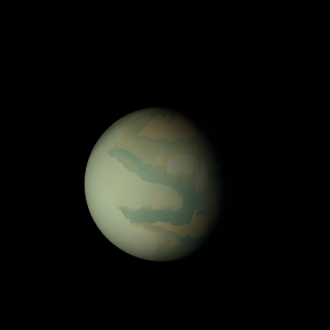 The artist's impression of Kepler-1897 Ab artist's rendition