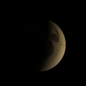 The artist's impression of Kepler-189 b artist's rendition