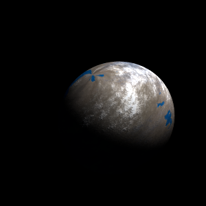 The artist's impression of Kepler-1900 b artist's rendition