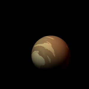 The artist's impression of Kepler-1907 c artist's rendition