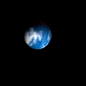 The artist's impression of Kepler-1910 Ab artist's rendition