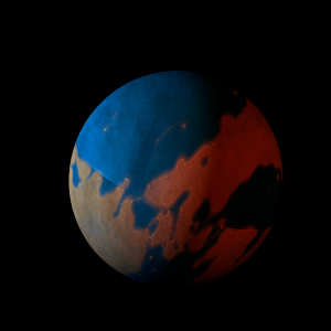 The artist's impression of Kepler-1929 Ab artist's rendition