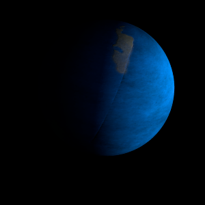 The artist's impression of Kepler-1932 Ab artist's rendition