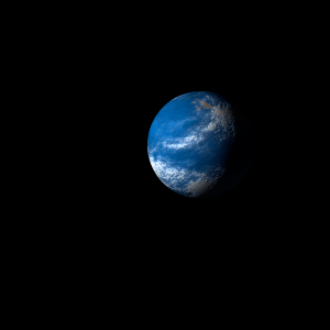 The artist's impression of Kepler-1934 b artist's rendition