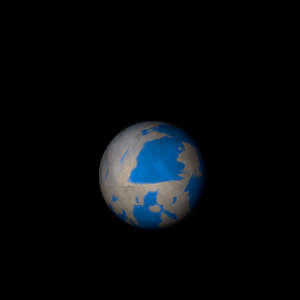 The artist's impression of Kepler-1938 b artist's rendition