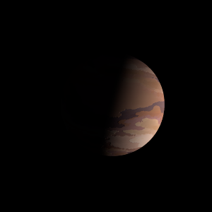 The artist's impression of Kepler-193 b artist's rendition